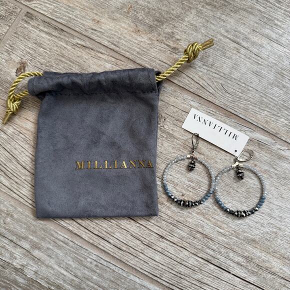 NWT MILLIANNA Chantelle Medium Hoops – Color: Lake - Picture 4 of 6